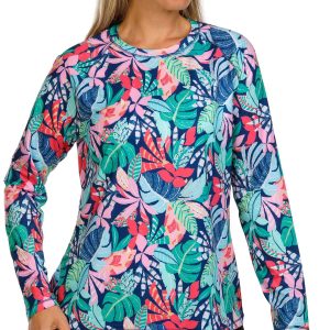 Reel Legends Womens Reel-Tec Print Long Sleeve Top