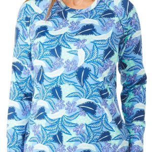 Reel Legends Womens Reel-Tec Print Long Sleeve Top