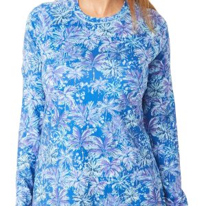 Reel Legends Womens Reel-Tec Print Long Sleeve Top