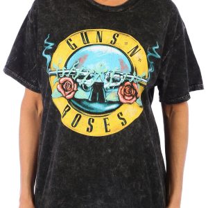 Guns & Roses Womens Graphic Short Sleeve Tee