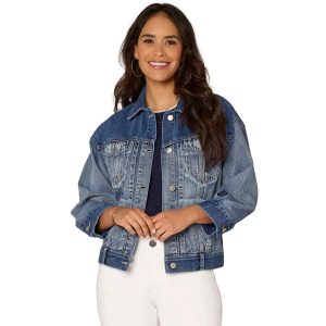 Democracy Womens Long Barrel Sleeve Western Jacket