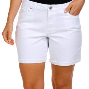 D.Jeans Womens 7 in Mid Rise Twill Shorts