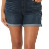Democracy Womens 5 in. Abtech Roll Cuff Denim Short
