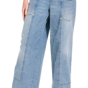 Democracy Womens 32 in Ab-Solution Wide Leg Utility Jeans