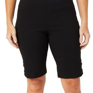 89th & Madison Women's 11 in Hardware Hem Bermuda Shorts