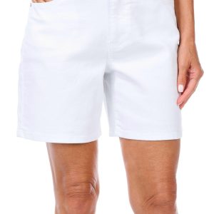 D. Jeans Womens 7 in Mid Rise Twill Shorts