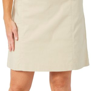 Coral Bay Womens Solid Pocket Skort
