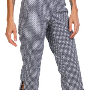 89th & Madison Womens Print 21 in Pull On Ladder Hem Capris