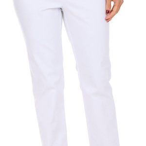 Coral Bay Womens 31'' Solid Slimming Pants