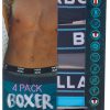 Billabong Mens 4 Pk Solid Boxer Briefs
