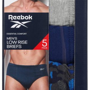 Reebok Mens 5 Pk Low Rise Briefs