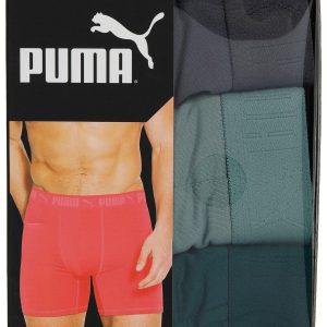 Puma Mens 3-Pk. Solid Ultra Soft Color Theory Boxer Briefs