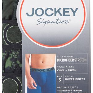 Jockey Mens 3 Pk Signature Microfiber Boxer Briefs