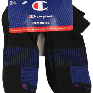 Champion Mens 6-Pr. Colorblock No Show Socks