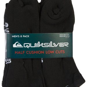 Quicksilver Mens 8 Pr Low Cut Socks