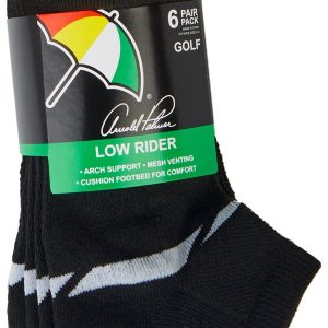 Arnold Palmer Mens 6-Pr. Solid Low Rider Socks