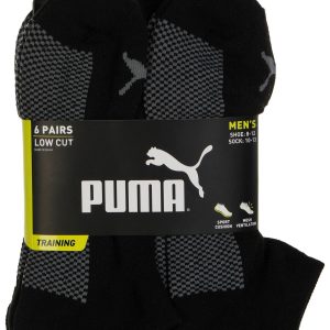 Puma Mens 6 Pk 1/2 Terry Low-Cut Ultimate Training Socks