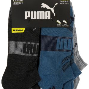 Puma Mens 6 Pk 1/2 Terry Low-Cut Ultimate Training Socks
