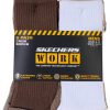 Sketchers Work Mens 6-Pk Extended Terry Quarter Crew Socks