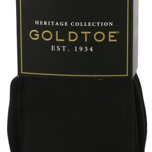 Gold Toe Mens 3-Pr. Metropolitan Solid Crew Socks