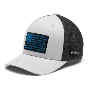 Columbia PFG Mens Fish Flag Mesh Ball Back Cap