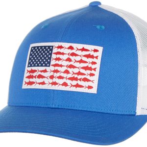 Columbia Mens PFG Fish Flag Mesh Snap Back Hat