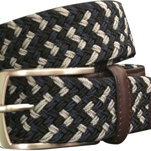 Greg Norman Collection Mens Braided 35mm Stretch Belt