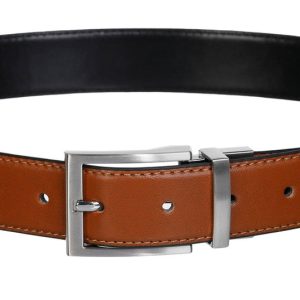 Steve Madden Men's Reversible Cognac Belt