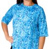 Reel Legends Plus Reel-Tec Print Elbow Sleeve Top