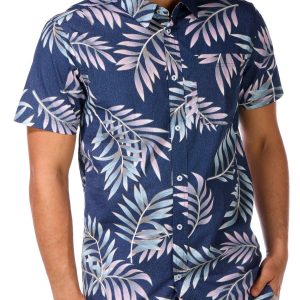 Silver Jeans Co. Men's Short Sleeve Buttoned Shirt