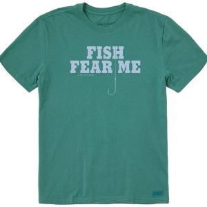 Life Is Good Men's Fish Fear Me Short Sleeve Tee