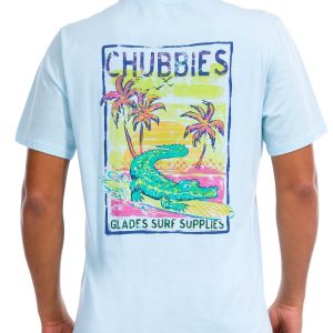 Chubbies Mens Beach Bum Graphic Short Sleeve Pocket Tee