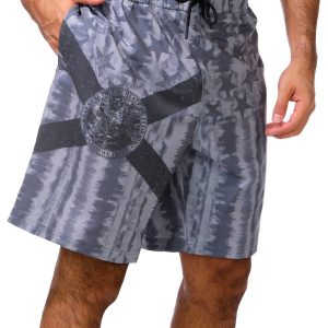 Reel Legends Mens 9 in E-Board Florida Flag Swim Shorts
