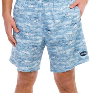 Hook and Tackle Men's Print Swim Trunks
