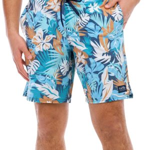 Salt Life Mens Retro Tropical Tuna Volley Shorts