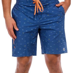 Eddie Bauer Mens E-Board Sun Print Swim Shorts