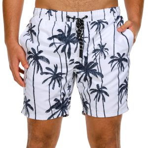 Distortion Men's Palms Printed Swim Shorts