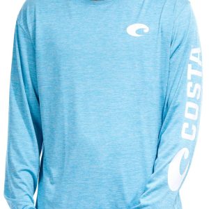 Costa Mens Tech Crew Cationic Long Sleeve Shirt