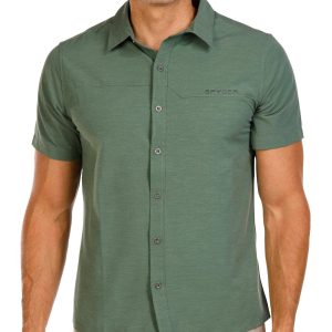 Spyder Men's Short Sleeve Melange Shirt