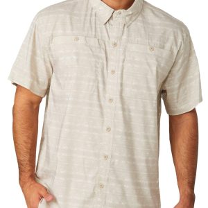 Reel Legends Mens Print Terrain Short Sleeve Shirt