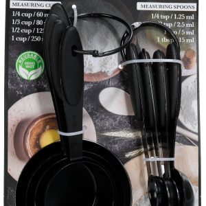 Gourmet Kitchen 8 Pc Measuring Cup & Spoon Sets