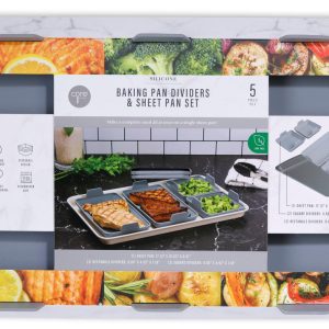 Core Home 5 Pc Silicone Baking Pan Dividers Set