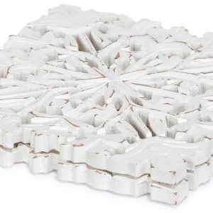 Home Essentials 2 Pk Square Wood Trivets