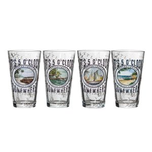 4 Pc 5'Olock Hiball Cup Set