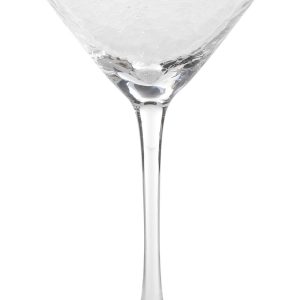 Zodax Gold Rim Triangular Martini Glass