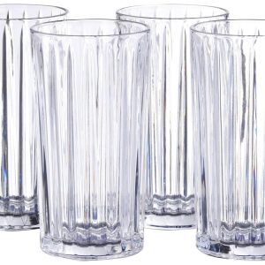 Mikasa Set of 4 11.75 oz Beverly Crystal Highball Glasses