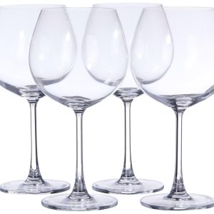 Mikasa Parker Set of 4 Red Wine Glasses 22 oz