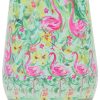 Meteor 12 oz Stainless Flamingo Lemon Wine Tumbler