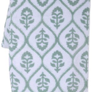 Caro Home 30x54 Ogee Block Print Bath Towel