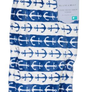 60x70 Nautical Plush Throw Blanket